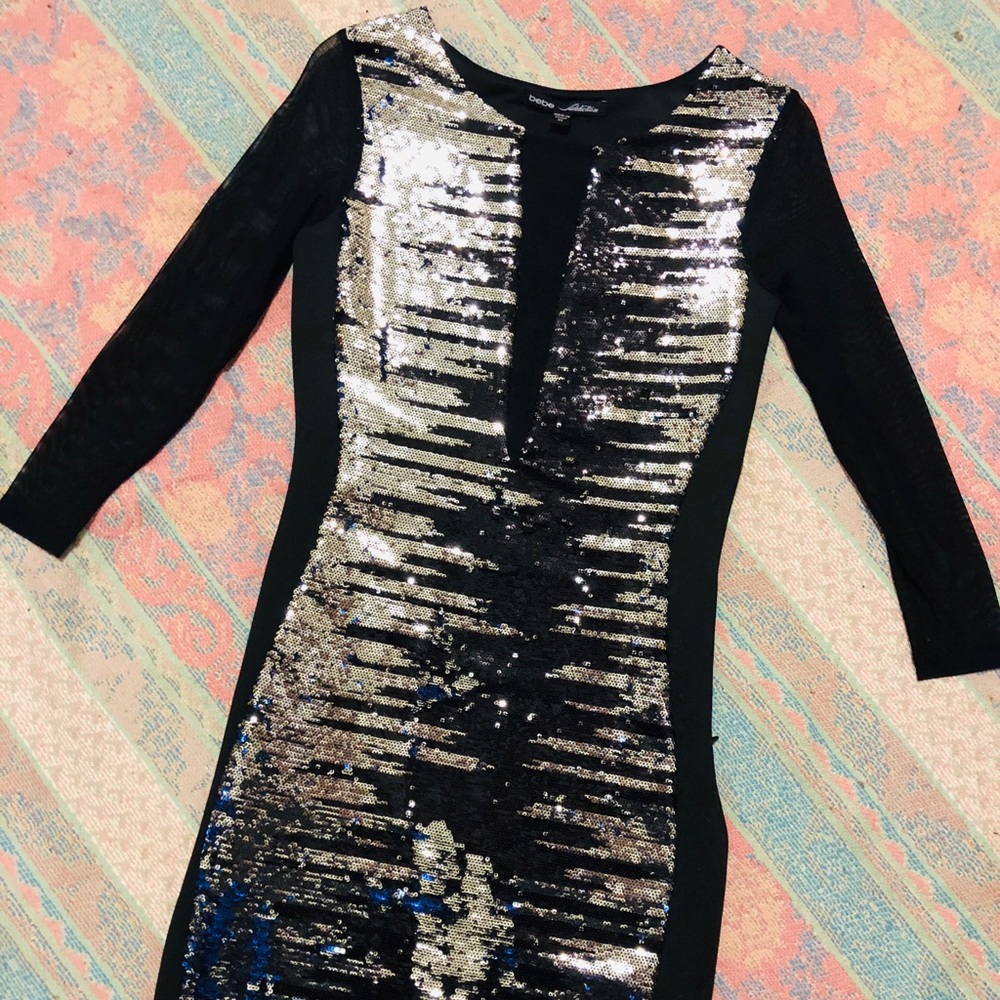 Bebe Addiction sequin dress.